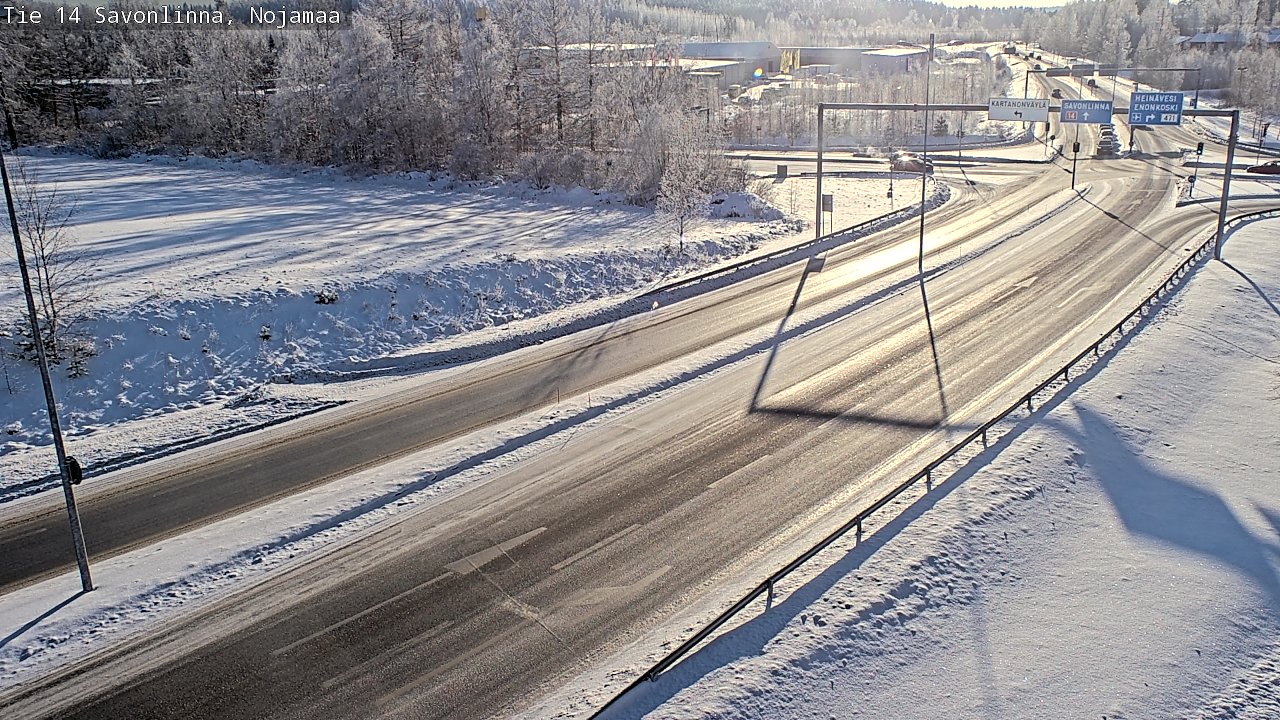 Weather Camera Image Väg 14 Nyslott, Nojanmaa, Savonlinna, Etelä-Savo