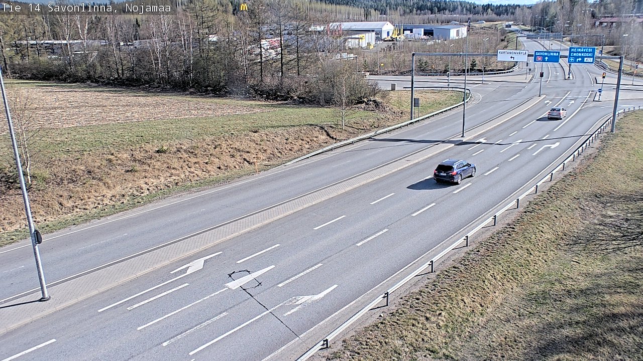 Weather Camera Image Väg 14 Nyslott, Nojanmaa, Savonlinna, Etelä-Savo
