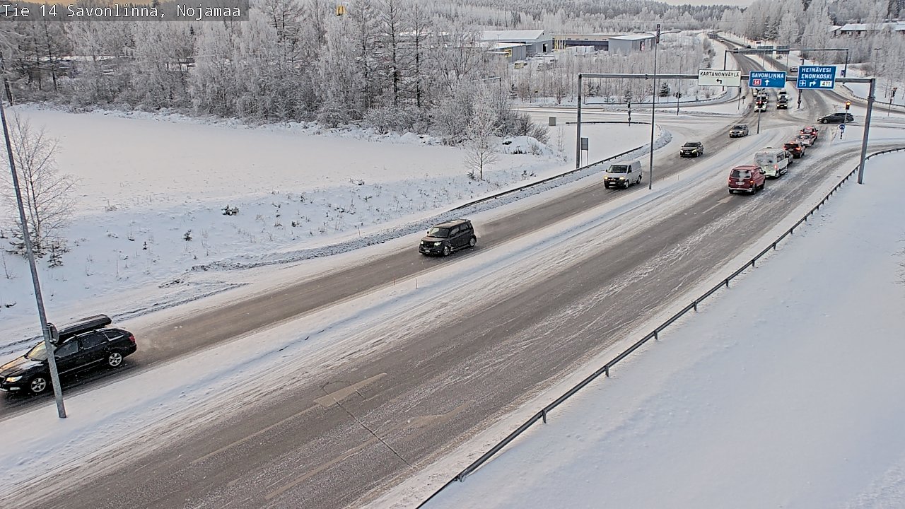 Weather Camera Image Väg 14 Nyslott, Nojanmaa, Savonlinna, Etelä-Savo