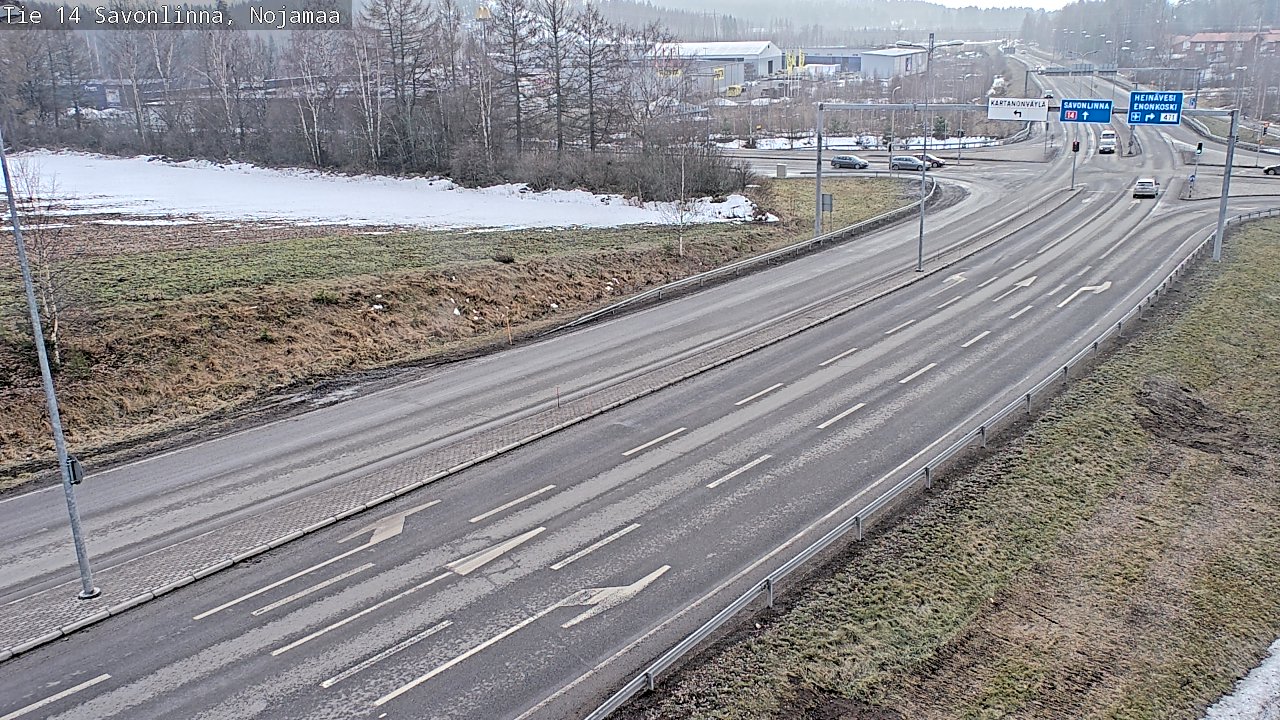 Weather Camera Image Väg 14 Nyslott, Nojanmaa, Savonlinna, Etelä-Savo