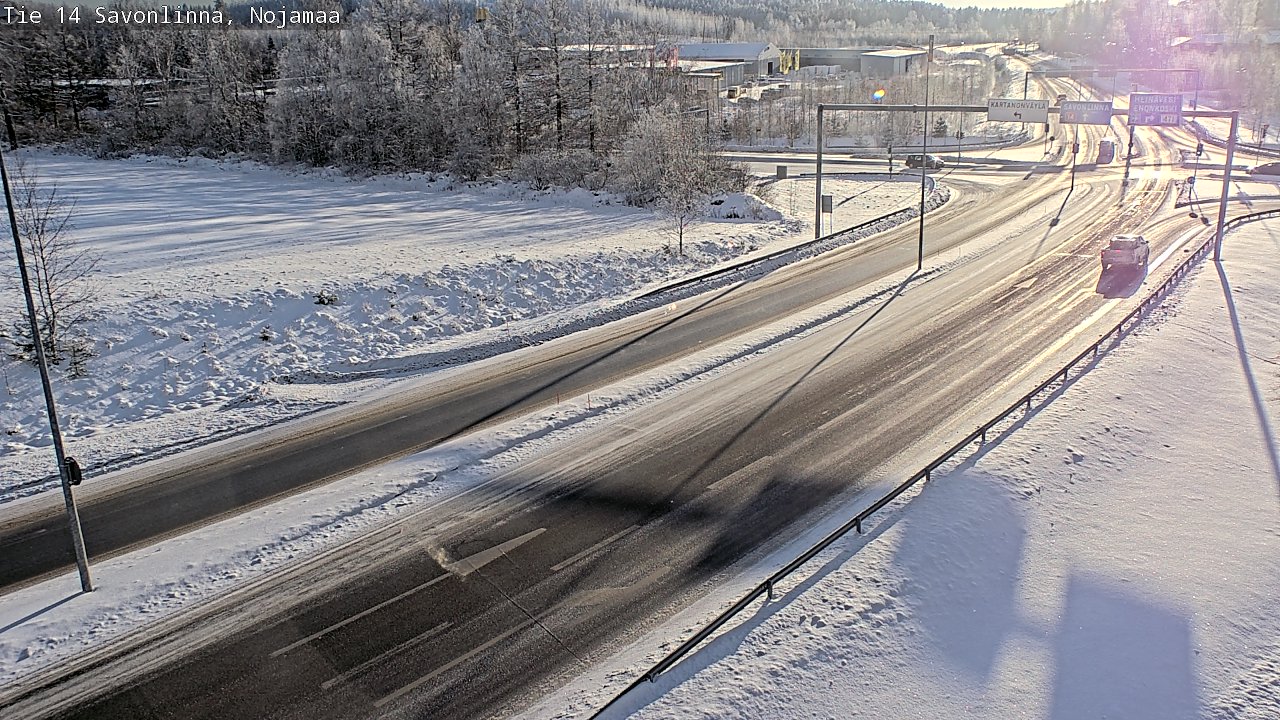 Weather Camera Image Väg 14 Nyslott, Nojanmaa, Savonlinna, Etelä-Savo
