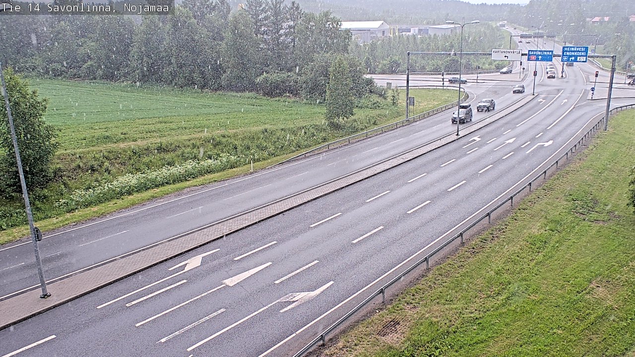 Weather Camera Image Väg 14 Nyslott, Nojanmaa, Savonlinna, Etelä-Savo