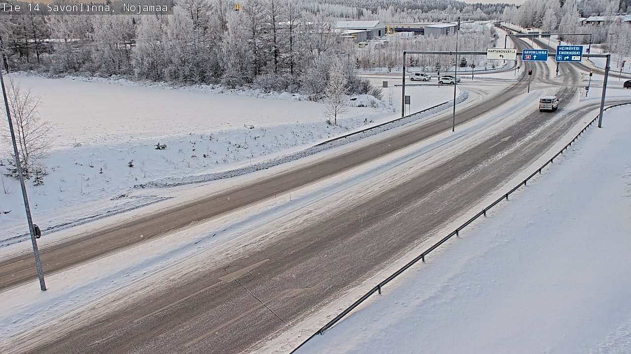 Weather Camera Image Väg 14 Nyslott, Nojanmaa, Savonlinna, Etelä-Savo