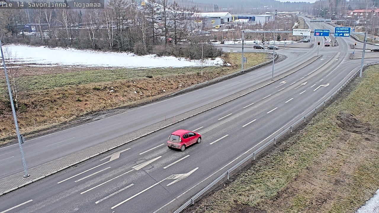 Weather Camera Image Väg 14 Nyslott, Nojanmaa, Savonlinna, Etelä-Savo