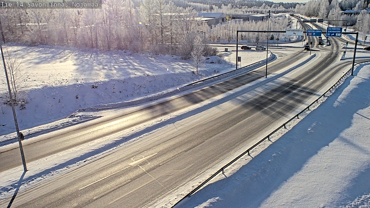 Weather Camera Image Väg 14 Nyslott, Nojanmaa, Savonlinna, Etelä-Savo
