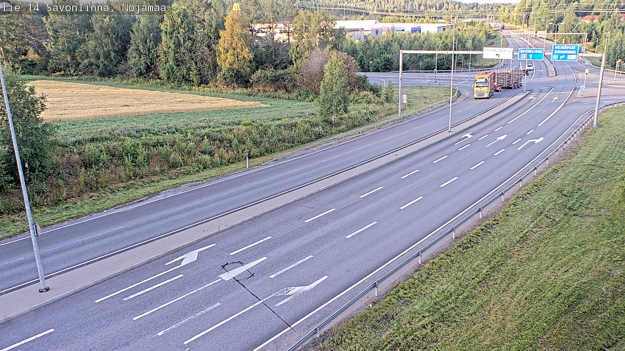 Weather Camera Image Road 14 Savonlinna, Nojanmaa, Savonlinna, Etelä-Savo