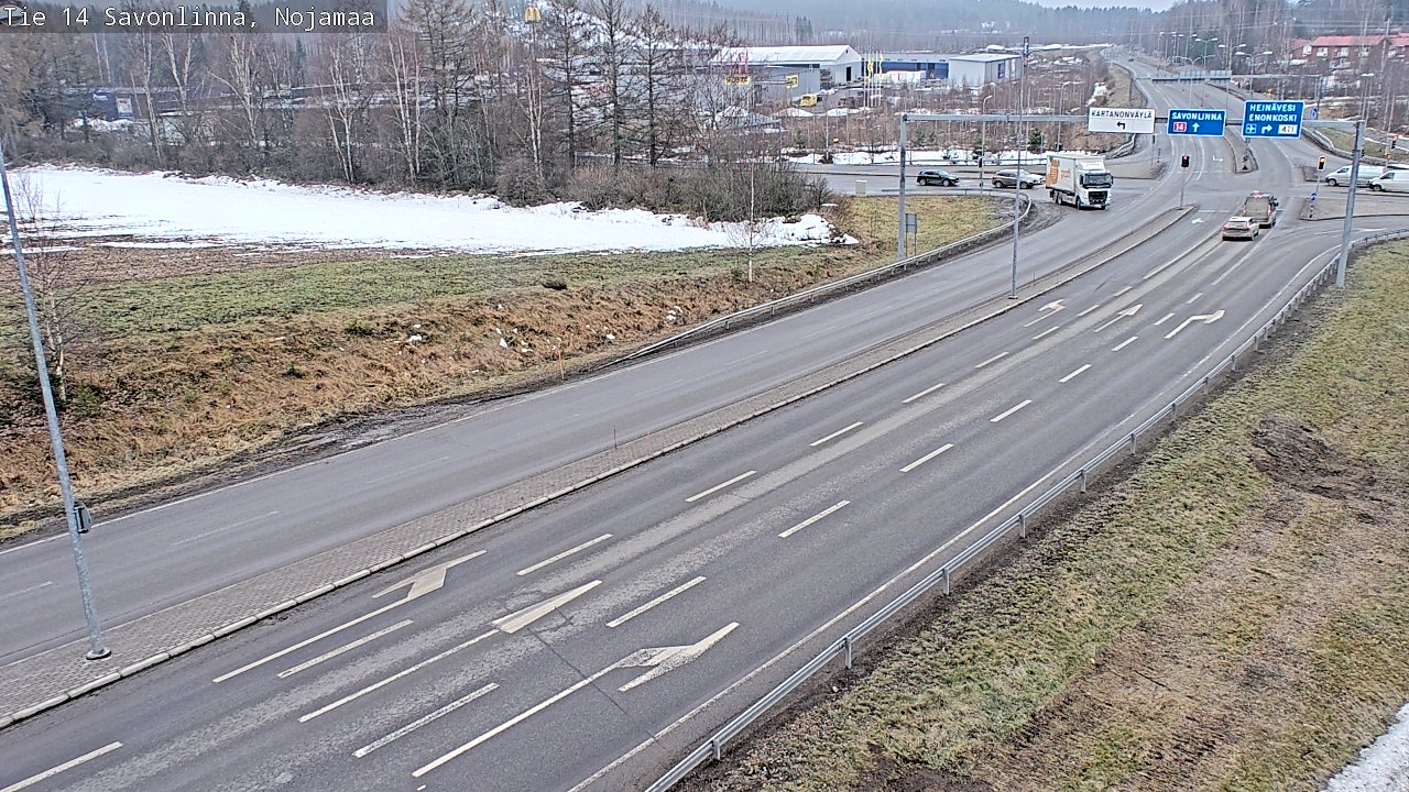 Weather Camera Image Väg 14 Nyslott, Nojanmaa, Savonlinna, Etelä-Savo