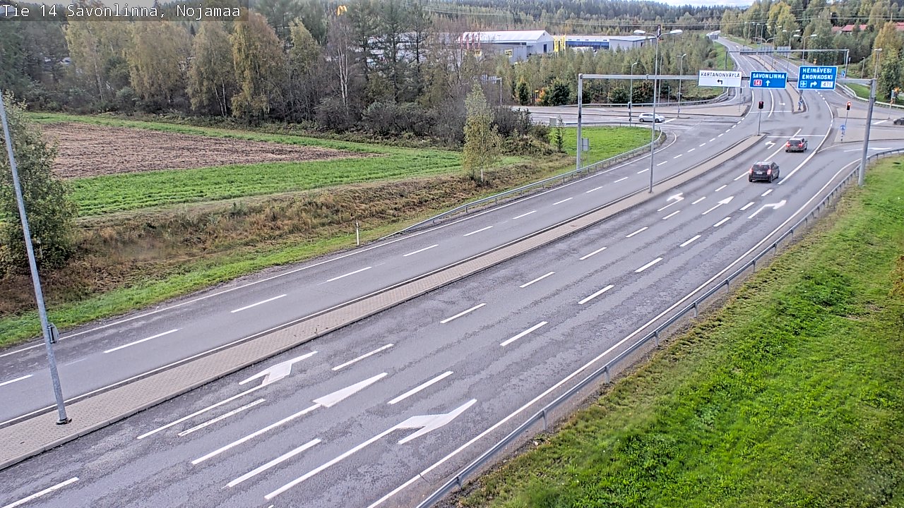 Weather Camera Image Väg 14 Nyslott, Nojanmaa, Savonlinna, Etelä-Savo