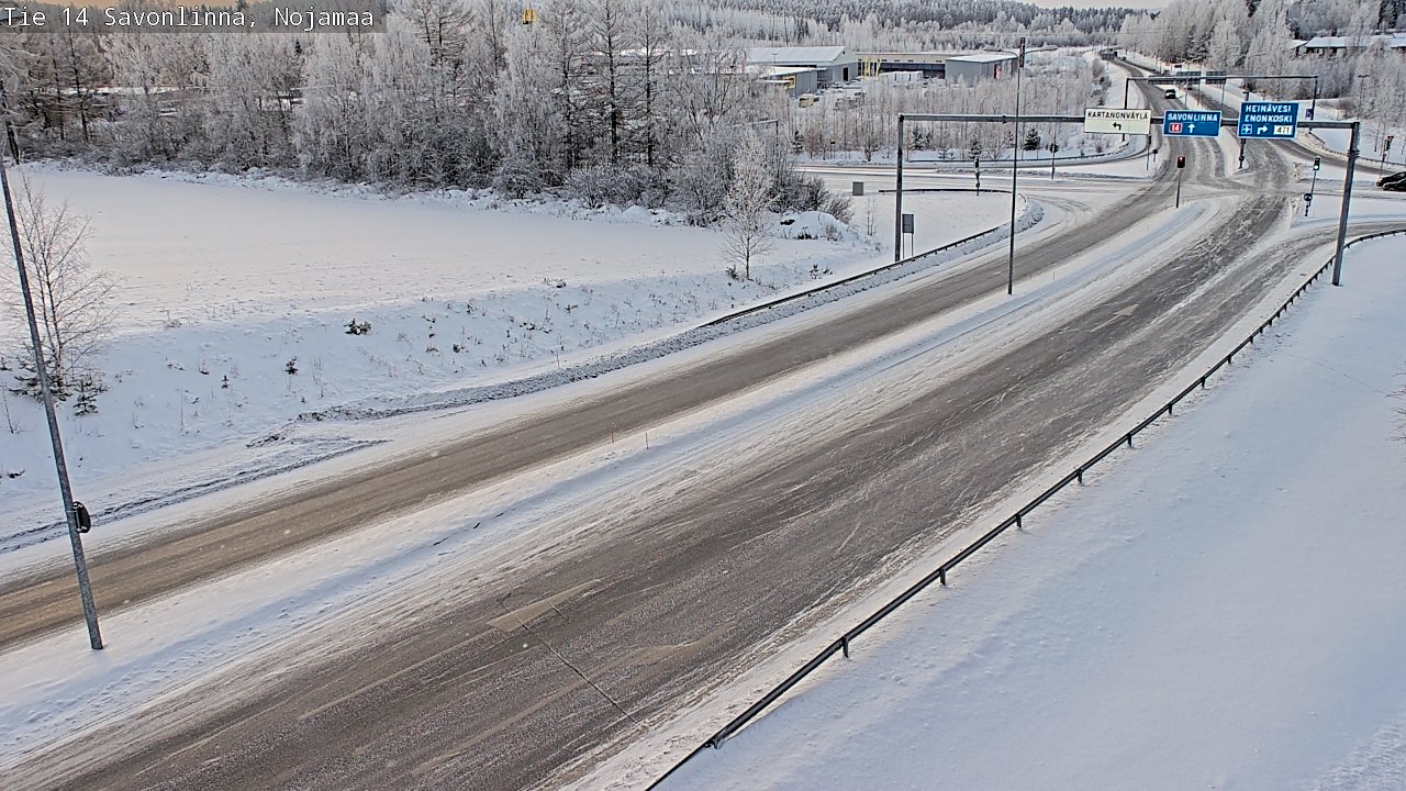 Weather Camera Image Väg 14 Nyslott, Nojanmaa, Savonlinna, Etelä-Savo