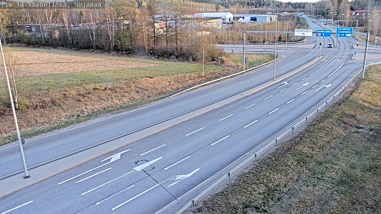 Weather Camera Image Väg 14 Nyslott, Nojanmaa, Savonlinna, Etelä-Savo