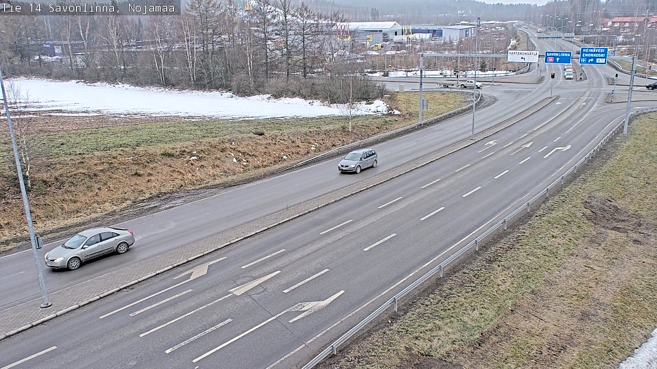 Weather Camera Image Väg 14 Nyslott, Nojanmaa, Savonlinna, Etelä-Savo