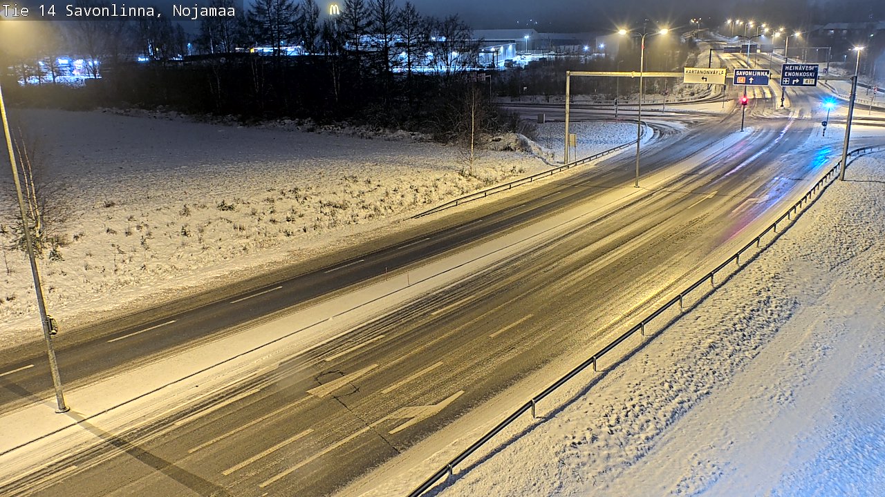 Weather Camera Image Road 14 Savonlinna, Nojanmaa, Savonlinna, Etelä-Savo