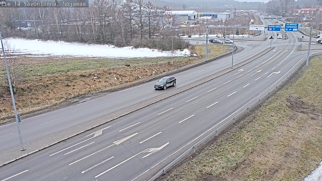 Weather Camera Image Road 14 Savonlinna, Nojanmaa, Savonlinna, Etelä-Savo
