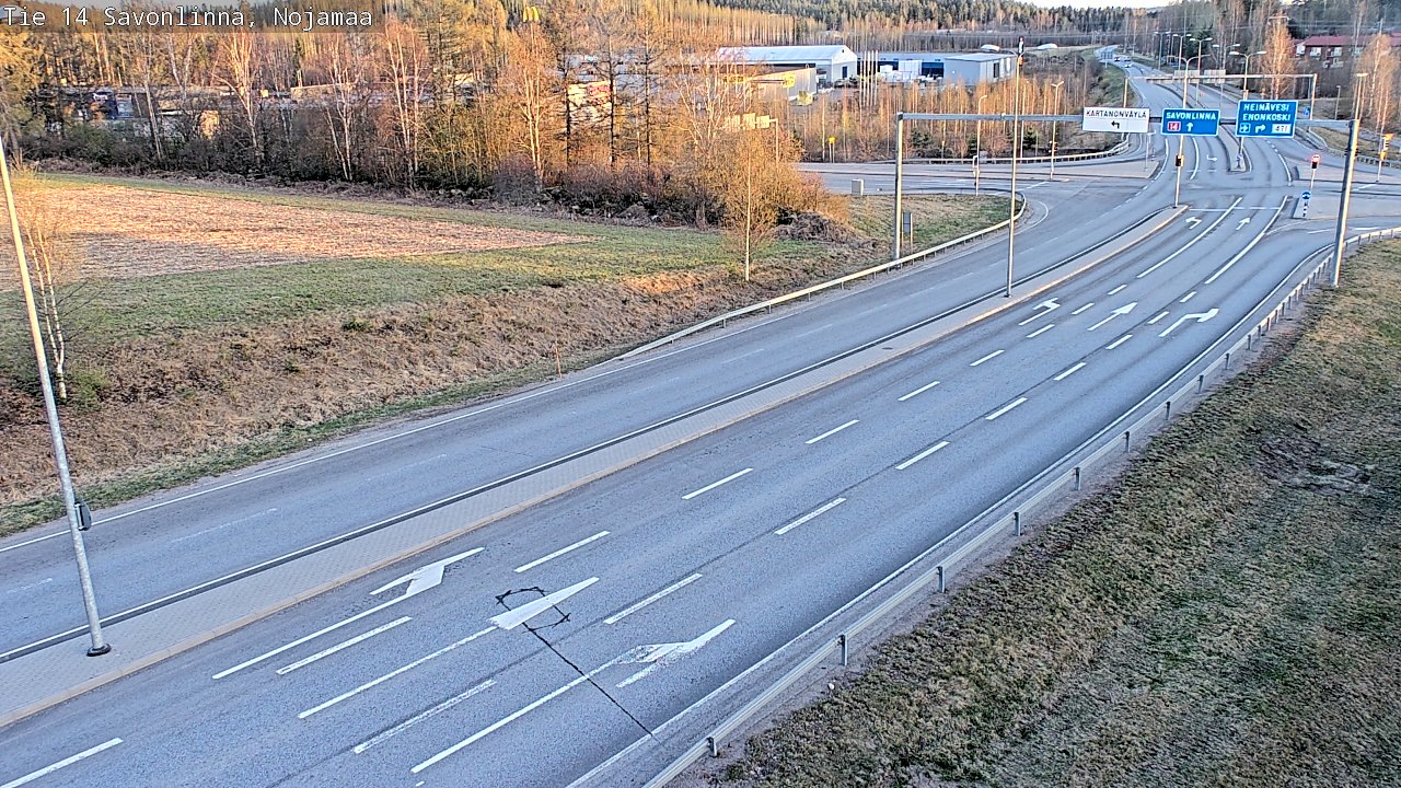 Weather Camera Image Väg 14 Nyslott, Nojanmaa, Savonlinna, Etelä-Savo