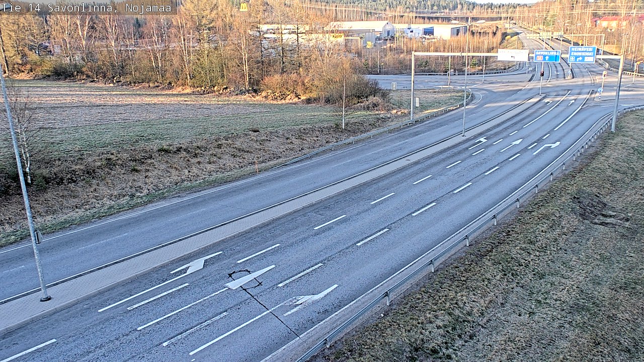 Weather Camera Image Väg 14 Nyslott, Nojanmaa, Savonlinna, Etelä-Savo