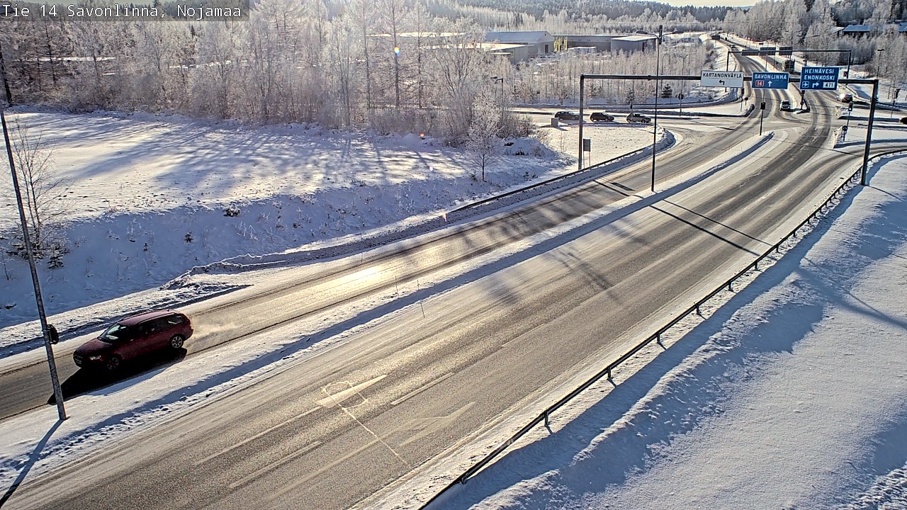 Weather Camera Image Väg 14 Nyslott, Nojanmaa, Savonlinna, Etelä-Savo