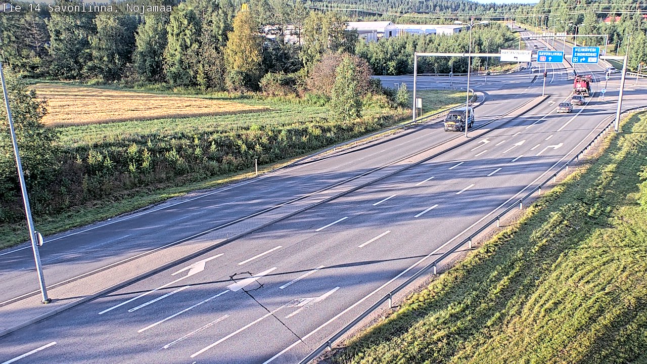 Weather Camera Image Road 14 Savonlinna, Nojanmaa, Savonlinna, Etelä-Savo
