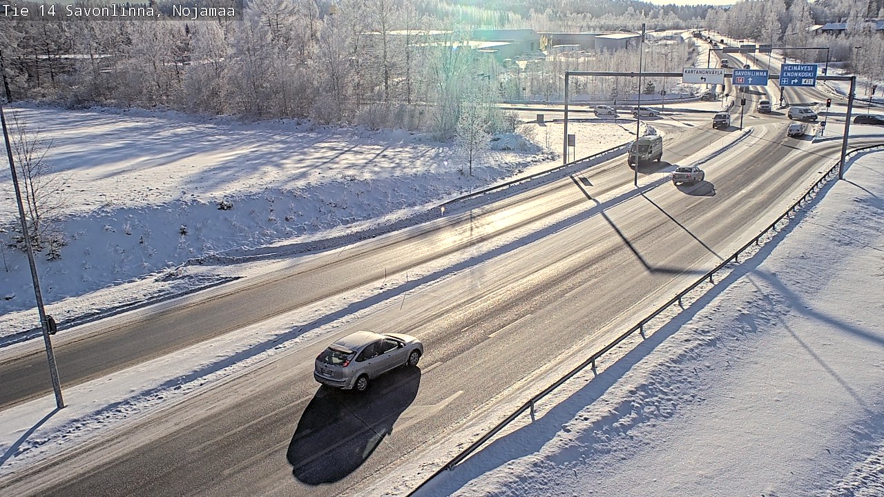 Weather Camera Image Väg 14 Nyslott, Nojanmaa, Savonlinna, Etelä-Savo