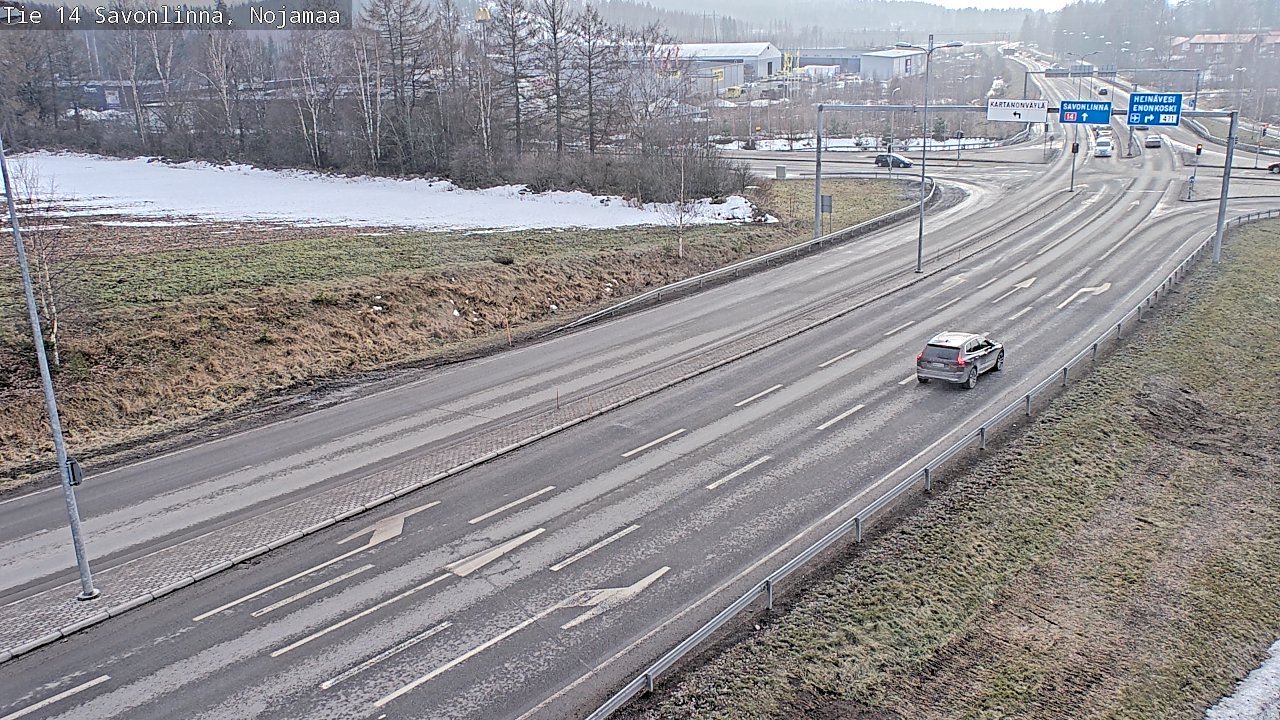 Weather Camera Image Väg 14 Nyslott, Nojanmaa, Savonlinna, Etelä-Savo