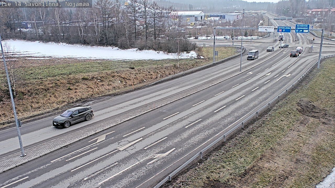 Weather Camera Image Väg 14 Nyslott, Nojanmaa, Savonlinna, Etelä-Savo