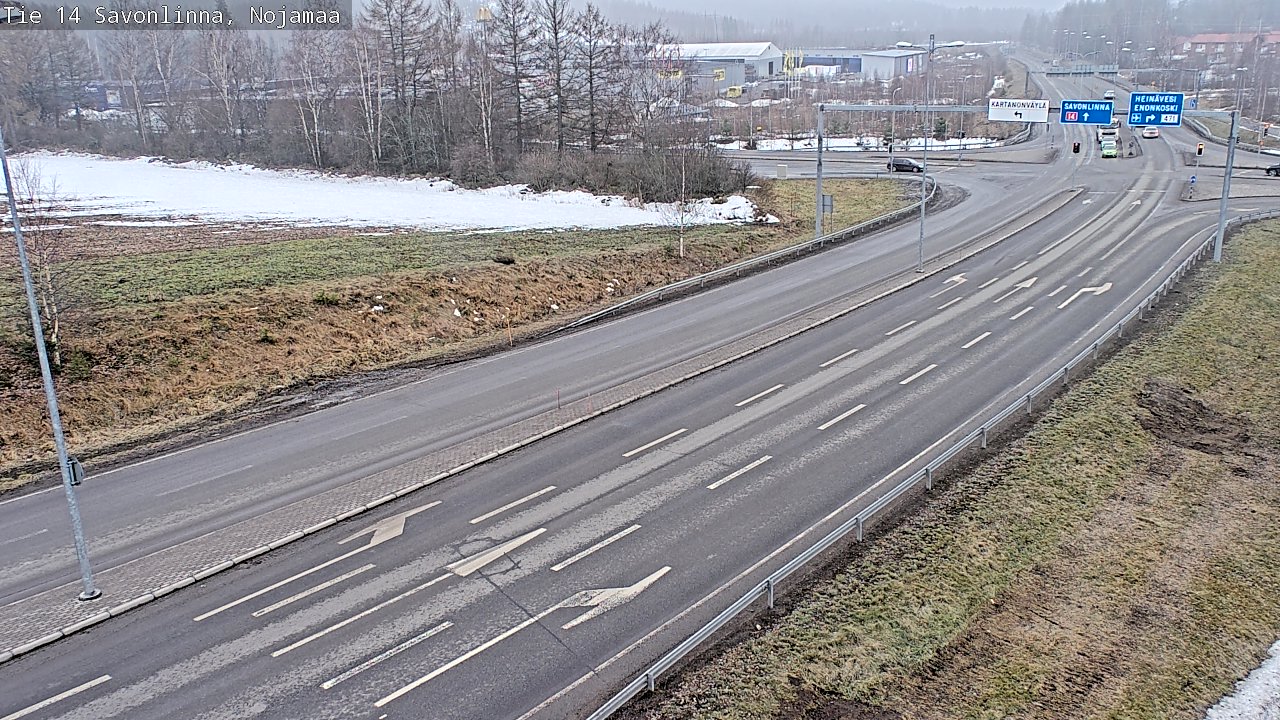 Weather Camera Image Väg 14 Nyslott, Nojanmaa, Savonlinna, Etelä-Savo