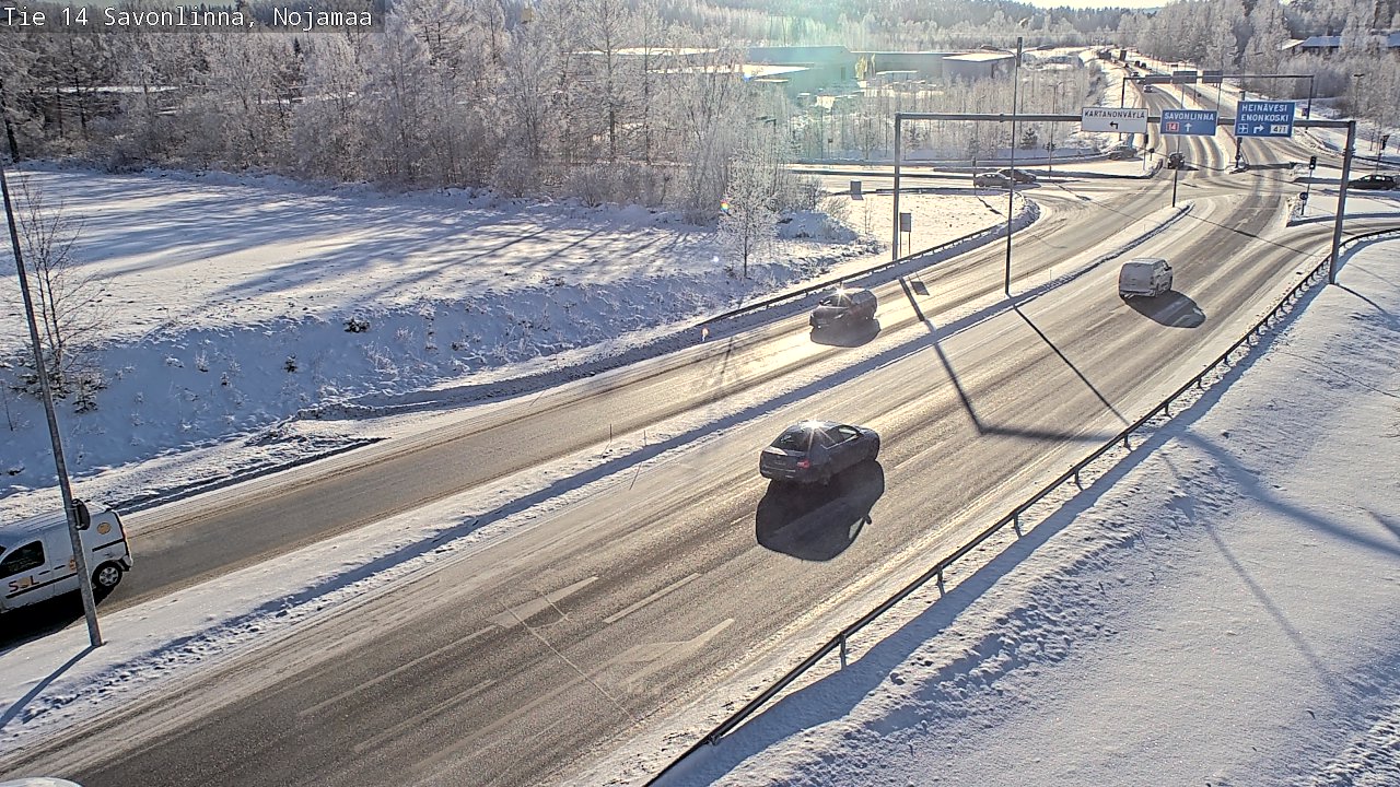 Weather Camera Image Väg 14 Nyslott, Nojanmaa, Savonlinna, Etelä-Savo