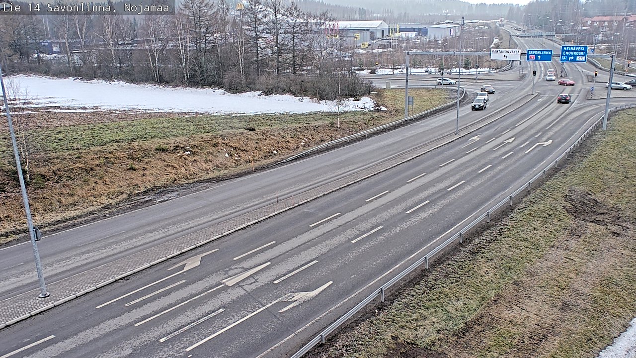 Weather Camera Image Väg 14 Nyslott, Nojanmaa, Savonlinna, Etelä-Savo