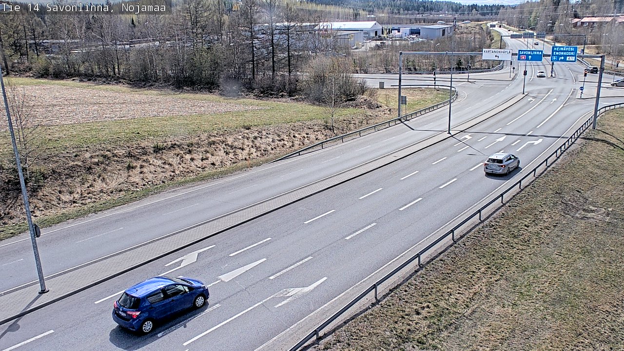 Weather Camera Image Väg 14 Nyslott, Nojanmaa, Savonlinna, Etelä-Savo