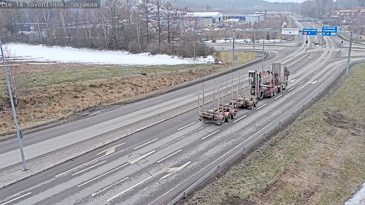 Weather Camera Image Road 14 Savonlinna, Nojanmaa, Savonlinna, Etelä-Savo