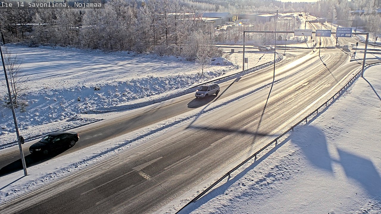 Weather Camera Image Väg 14 Nyslott, Nojanmaa, Savonlinna, Etelä-Savo
