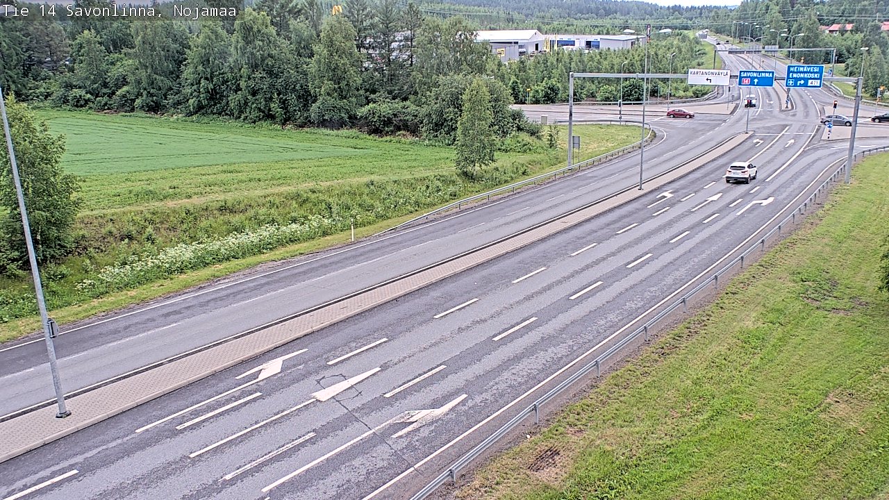 Weather Camera Image Väg 14 Nyslott, Nojanmaa, Savonlinna, Etelä-Savo