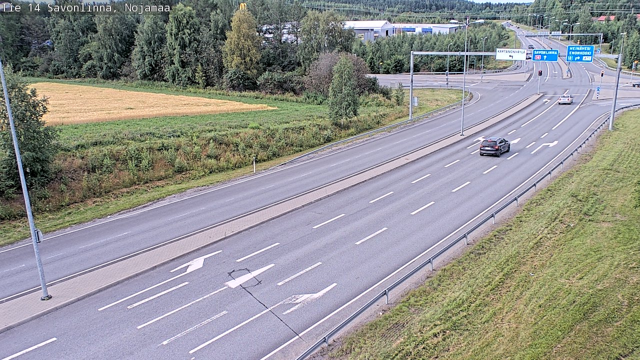 Weather Camera Image Road 14 Savonlinna, Nojanmaa, Savonlinna, Etelä-Savo