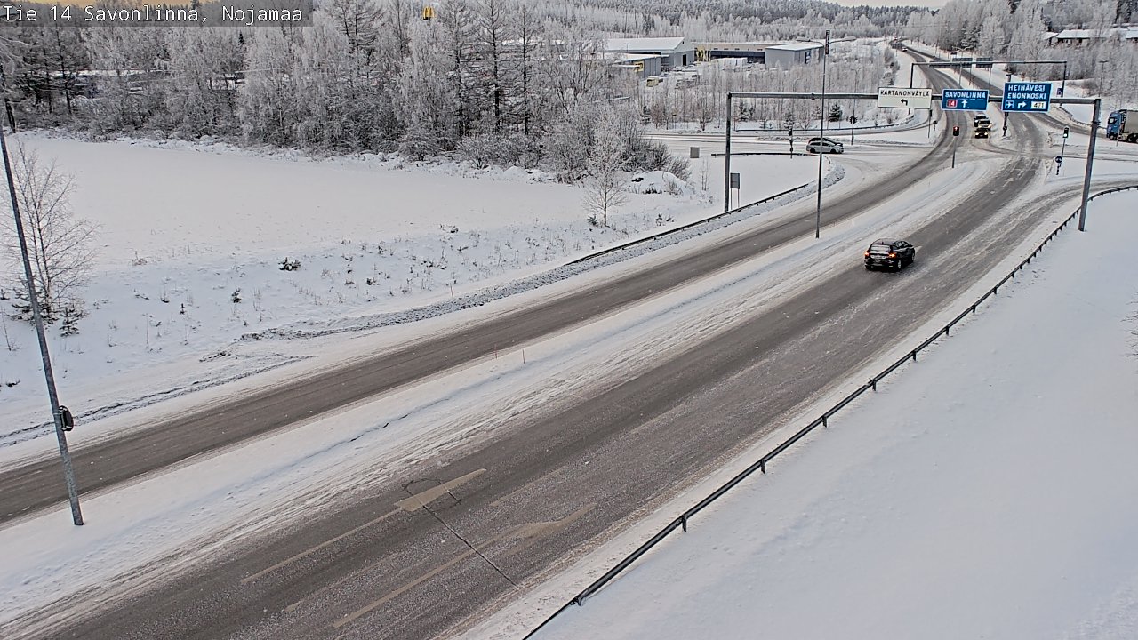Weather Camera Image Väg 14 Nyslott, Nojanmaa, Savonlinna, Etelä-Savo