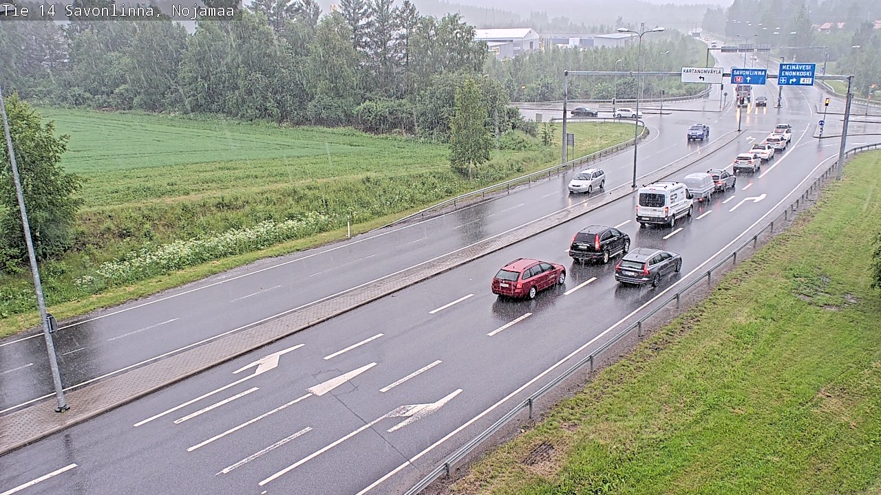 Weather Camera Image Road 14 Savonlinna, Nojanmaa, Savonlinna, Etelä-Savo
