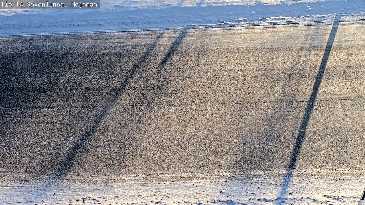 Weather Camera Image Väg 14 Nyslott, Nojanmaa, Savonlinna, Etelä-Savo