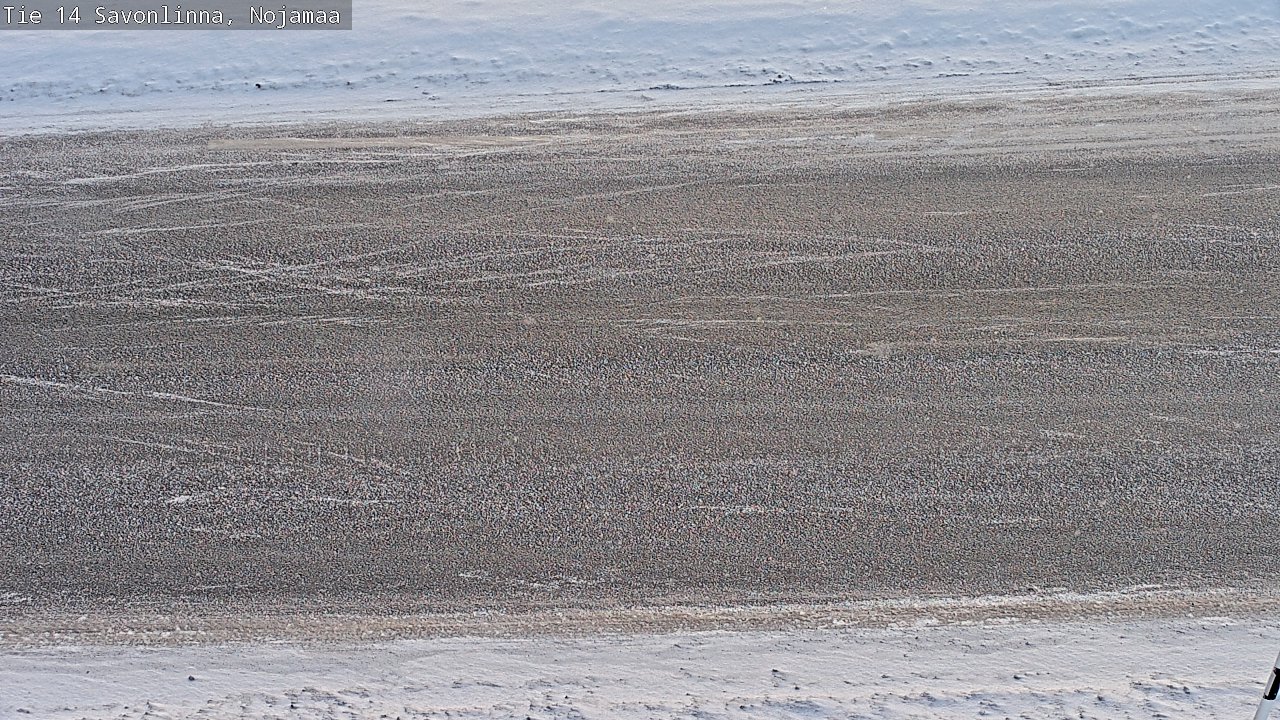 Weather Camera Image Väg 14 Nyslott, Nojanmaa, Savonlinna, Etelä-Savo