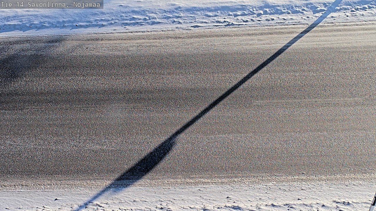 Weather Camera Image Väg 14 Nyslott, Nojanmaa, Savonlinna, Etelä-Savo