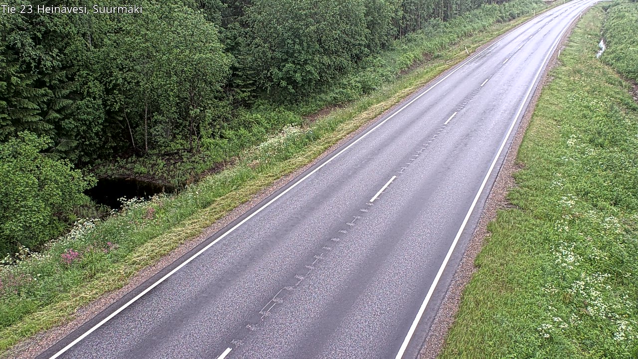 Weather Camera Image Väg 23 Heinävesi, Suurmäki, Heinävesi, Pohjois-Karjala