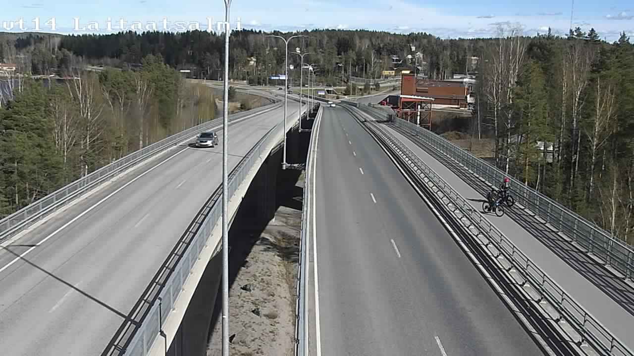 Weather Camera Image Väg 14 Nyslott, Laitaatsalmi, Savonlinna, Etelä-Savo