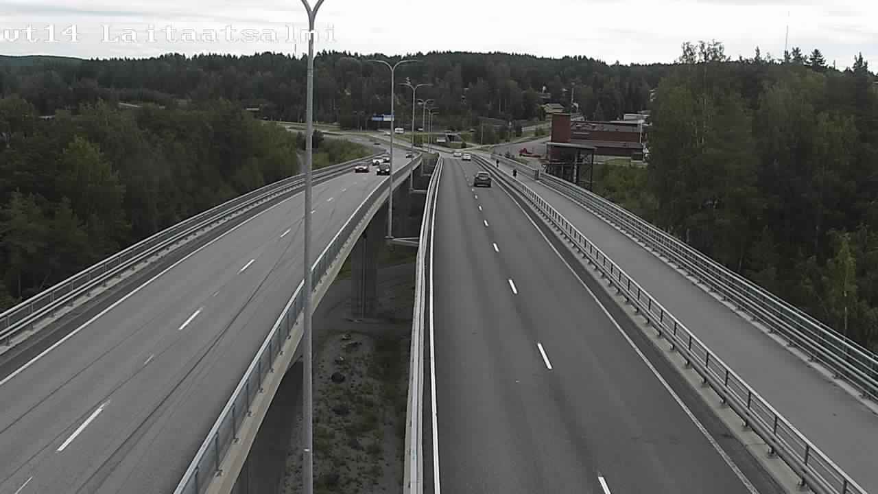 Weather Camera Image Road 14 Savonlinna, Laitaatsalmi, Savonlinna, Etelä-Savo