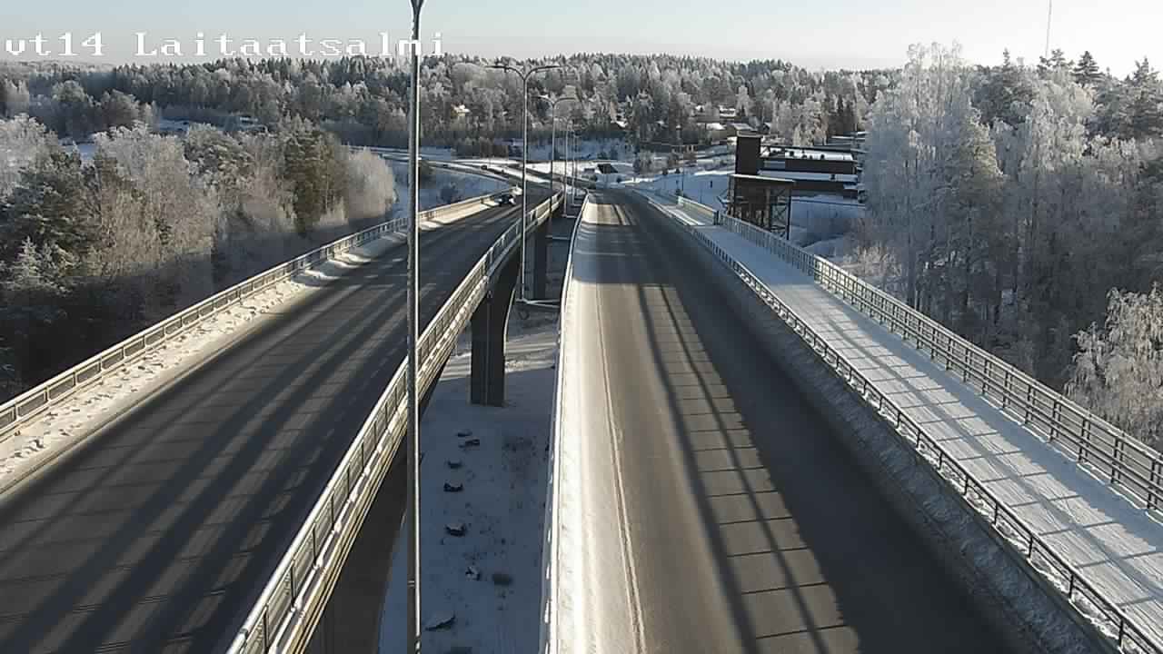 Weather Camera Image Road 14 Savonlinna, Laitaatsalmi, Savonlinna, Etelä-Savo