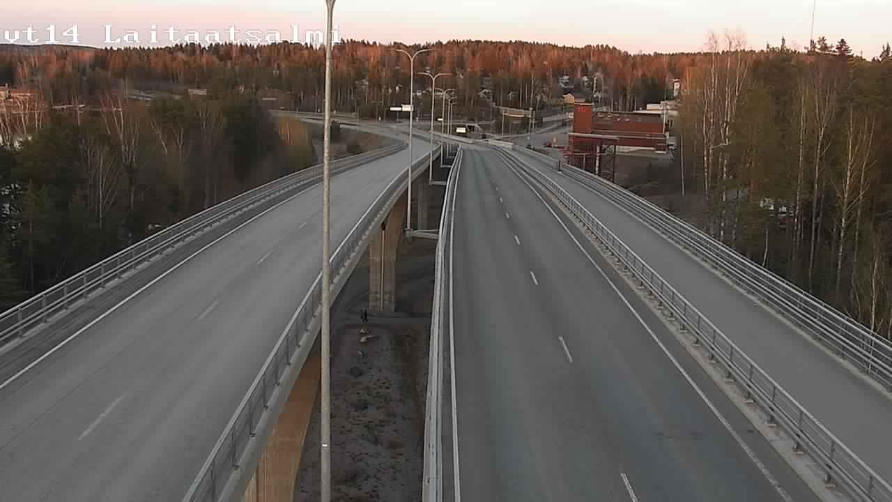 Weather Camera Image Väg 14 Nyslott, Laitaatsalmi, Savonlinna, Etelä-Savo