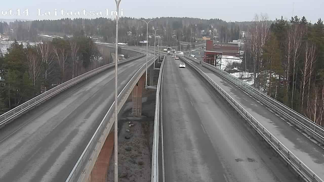 Weather Camera Image Road 14 Savonlinna, Laitaatsalmi, Savonlinna, Etelä-Savo