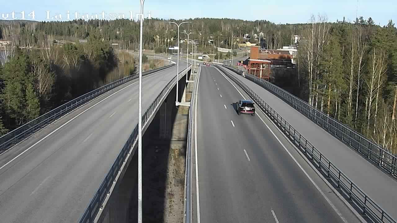 Weather Camera Image Väg 14 Nyslott, Laitaatsalmi, Savonlinna, Etelä-Savo