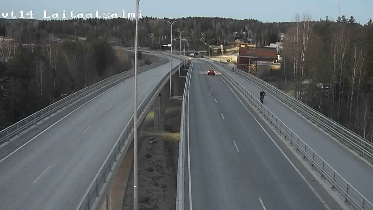 Weather Camera Image Väg 14 Nyslott, Laitaatsalmi, Savonlinna, Etelä-Savo
