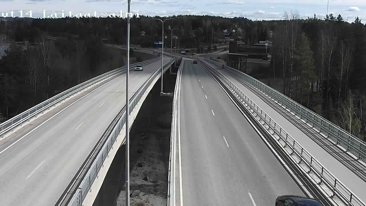 Weather Camera Image Väg 14 Nyslott, Laitaatsalmi, Savonlinna, Etelä-Savo