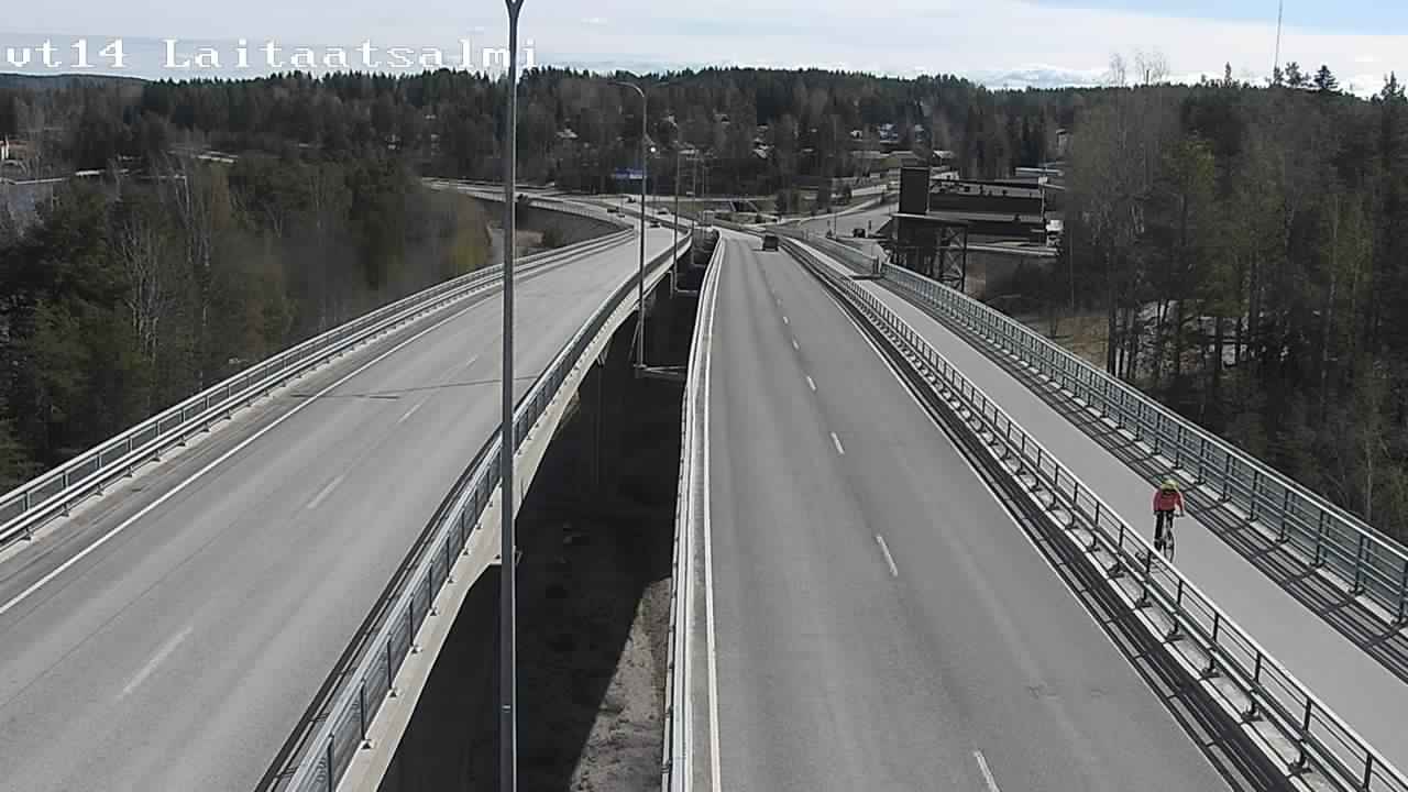 Weather Camera Image Väg 14 Nyslott, Laitaatsalmi, Savonlinna, Etelä-Savo