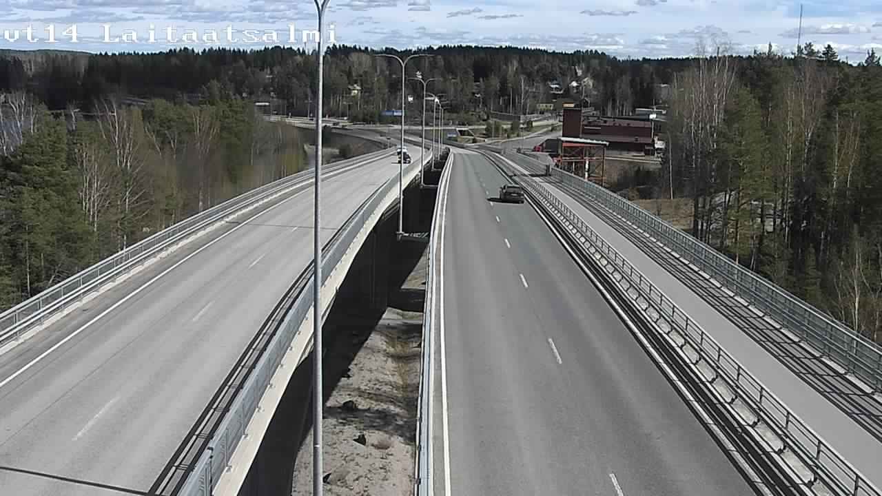 Weather Camera Image Väg 14 Nyslott, Laitaatsalmi, Savonlinna, Etelä-Savo