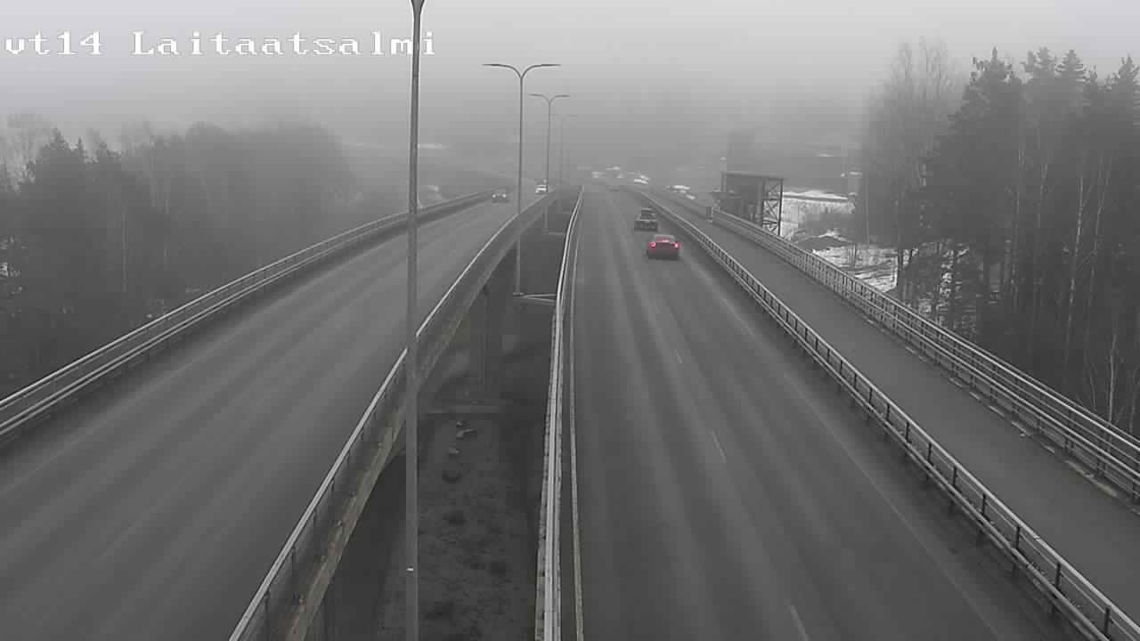 Weather Camera Image Road 14 Savonlinna, Laitaatsalmi, Savonlinna, Etelä-Savo