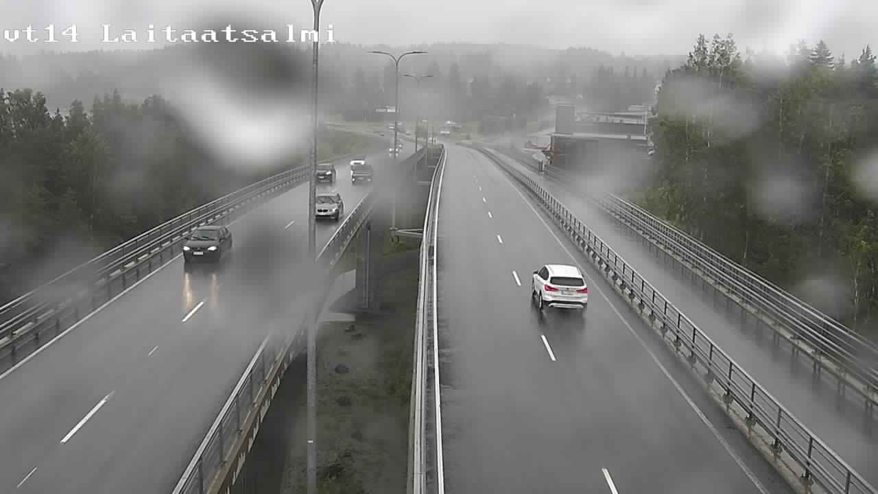 Weather Camera Image Väg 14 Nyslott, Laitaatsalmi, Savonlinna, Etelä-Savo